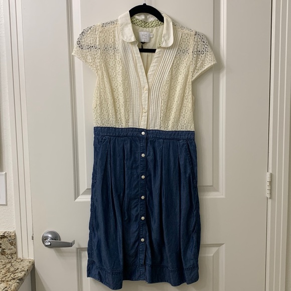ANTHROPOLOGIE HD in Paris Button Down Dress - Picture 1 of 12